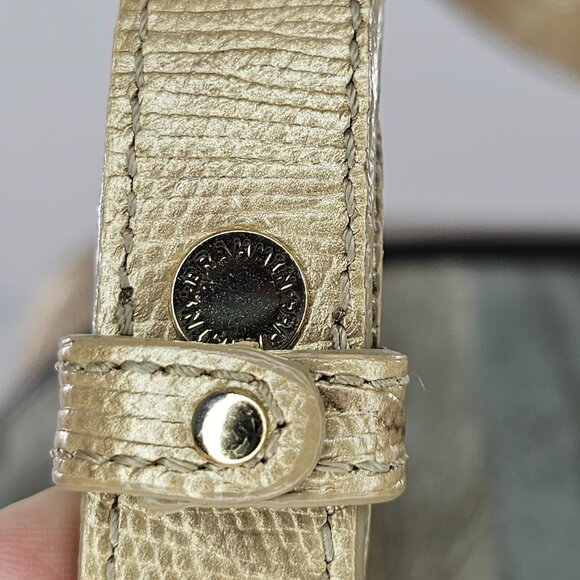 Brahmin Medium Classy Asher Leather Shoulder Tote Bag Gold Tones Calf Hair - Picture 11 of 16